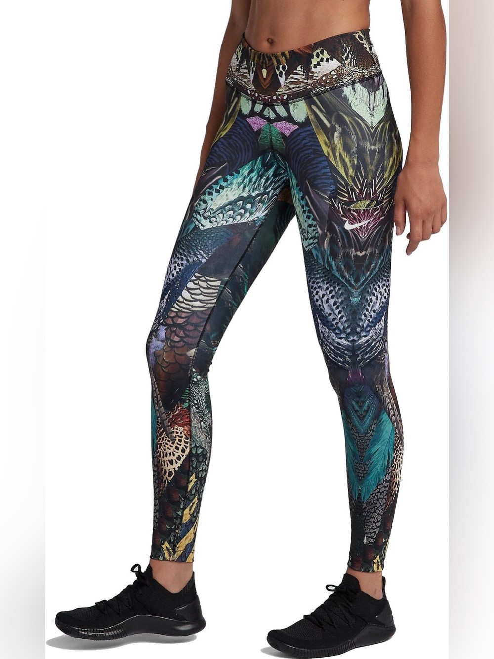 Women’s Nike Power Tight "Birds of Paradise" Training Leggings - Size M